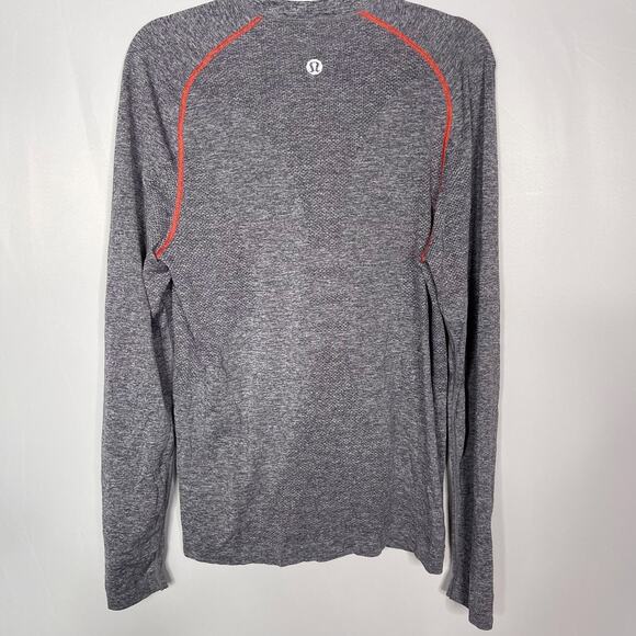 Lululemon Mens Small S Heather Gray Metal Vent Tech Long Sleeve Crew Neck Raglan - Picture 2 of 7